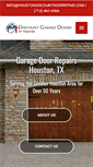 Mobile Screenshot of houstondiscountdoorrepair.com